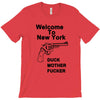 welcome to new york duck mother fucker black t shirt T-Shirt