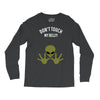 Alien Says Don't Touch My Belly Long Sleeve Shirts