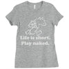 life is short Ladies Fitted T-Shirt