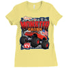 Off Road Monstre Truck Ladies Fitted T-Shirt