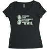 pickles are cucumbers soaked in evil Women's Triblend Scoop T-shirt