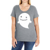 funny ghost Ladies Curvy T-Shirt