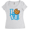 Love Cookie Monster Women's Triblend Scoop T-shirt