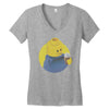 ugly lego drink coffee Women's V-Neck T-Shirt