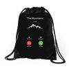 Call From Mountains Drawstring Bags