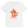 mega fire V-Neck Tee