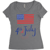 july 4th Women's Triblend Scoop T-shirt