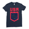 land of the free Ladies Fitted T-Shirt