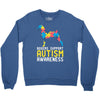 boxers support autism awareness Crewneck Sweatshirt
