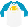 amity island jaws inspired movie shark printed 3/4 Sleeve Shirt