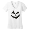 pumpkin face Women's V-Neck T-Shirt