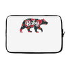 Floral Baby Bear Laptop sleeve