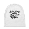 life is always better when we are together Baby Beanies