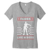 floss like a boss Women's V-Neck T-Shirt