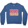 pink triangle print Crewneck Sweatshirt