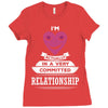I Am Actually In A Very Commited Relationship Ladies Fitted T-Shirt