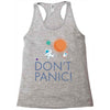 spacex don't panic in space Racerback Tank