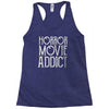 horror movie addict Racerback Tank