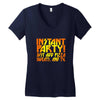 instant party girls Women's V-Neck T-Shirt