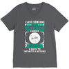 I Love Someone With Liver Cancer To The Moon And Back V-Neck Tee