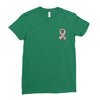 breast cancer ribbon survivor pocket Ladies Fitted T-Shirt