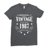 original parts vintage established 1987 perfectly aged Ladies Fitted T-Shirt