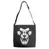angry lion Adjustable Strap Totes