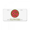 flowers License Plate