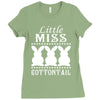 little miss cottontail cute bunny easter Ladies Fitted T-Shirt