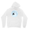 Biker Dinosaur - Dinosaur Riding A Bike To The Moon Unisex Hoodie
