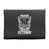 Never Underestimate Dog Rescuer Who Was Born October Accessory Pouches