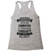 Super Cool Grandmother Of A Freaking Awesome Granddaughter Racerback Tank