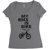 my bmx İs bike Women's Triblend Scoop T-shirt