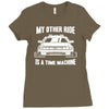 my other ride is a time machine Ladies Fitted T-Shirt