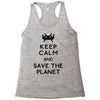 save the planet Racerback Tank