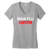 man flu survivor Women's V-Neck T-Shirt