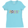 soccer neon rhinestud Ladies Fitted T-Shirt