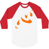 heart mind anime lucky 3/4 Sleeve Shirt