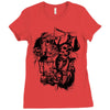 skull pirate Ladies Fitted T-Shirt