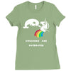 unicorns are overrated Ladies Fitted T-Shirt