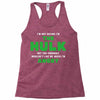 I'm Not Saying I'm The Hulk Racerback Tank