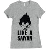 like a saiyan Ladies Fitted T-Shirt