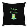 future runner Throw Pillow
