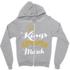 Kings Are Born In March Zipper Hoodie