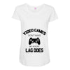 video games dont make me vidlent lag does Maternity Scoop Neck T-shirt