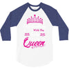 Celebrating With the 6th Birthday Queen 3/4 Sleeve Shirt