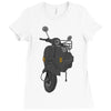 classic scooter Ladies Fitted T-Shirt
