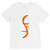 helix of heroes funny retro sci fi superhero symbol cool logo V-Neck Tee