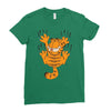garfield scratching, ideal gift or birthday present funny Ladies Fitted T-Shirt