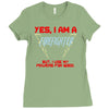 yes i am a firefighter Ladies Fitted T-Shirt